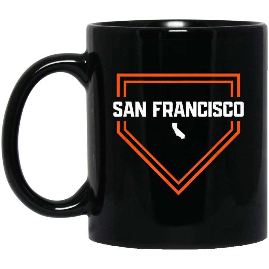 Vintage San Francisco Baseball California Home State Mug