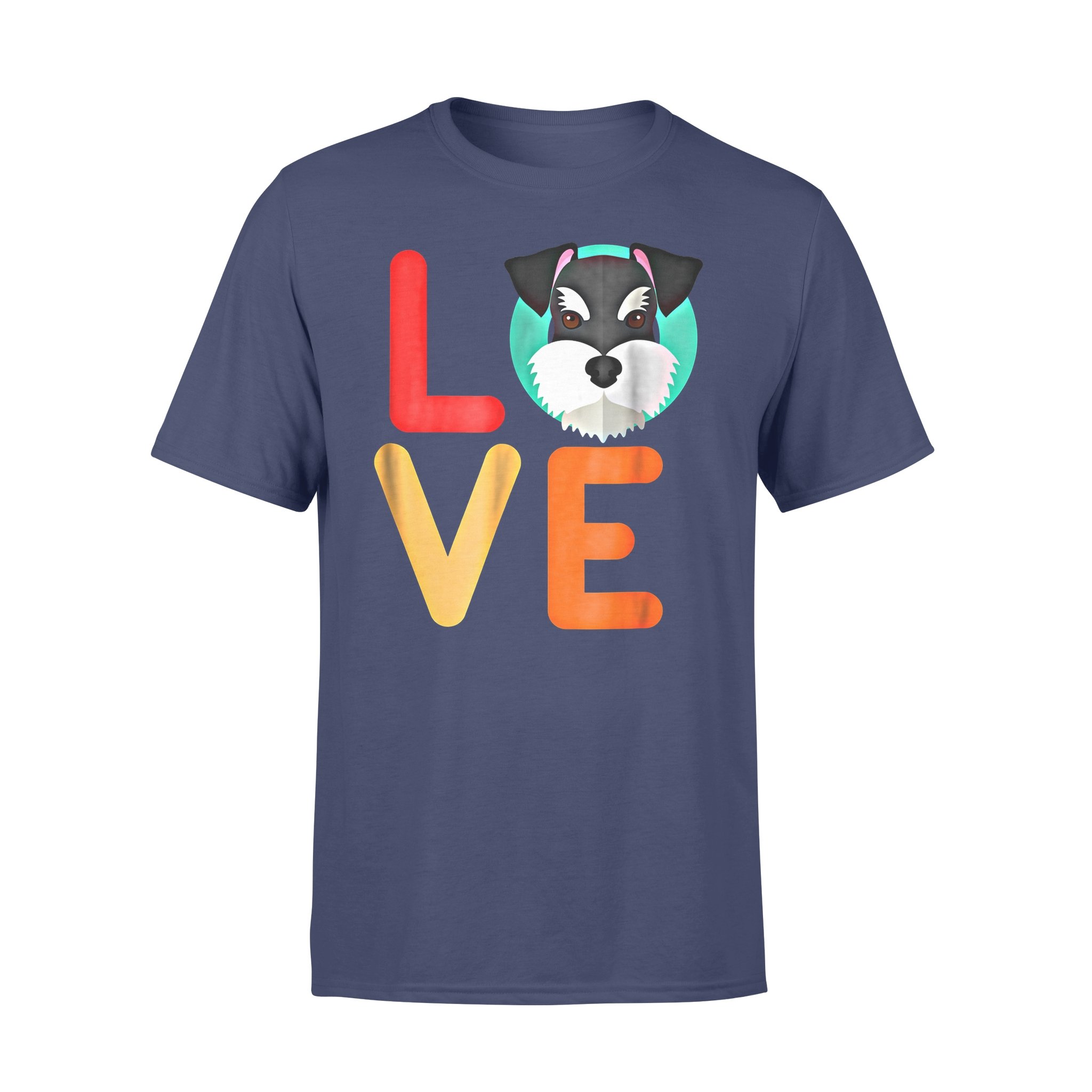 Dog gift idea I Love Miniature Schnauzer And Puppy T-shirt – Standard T-shirt