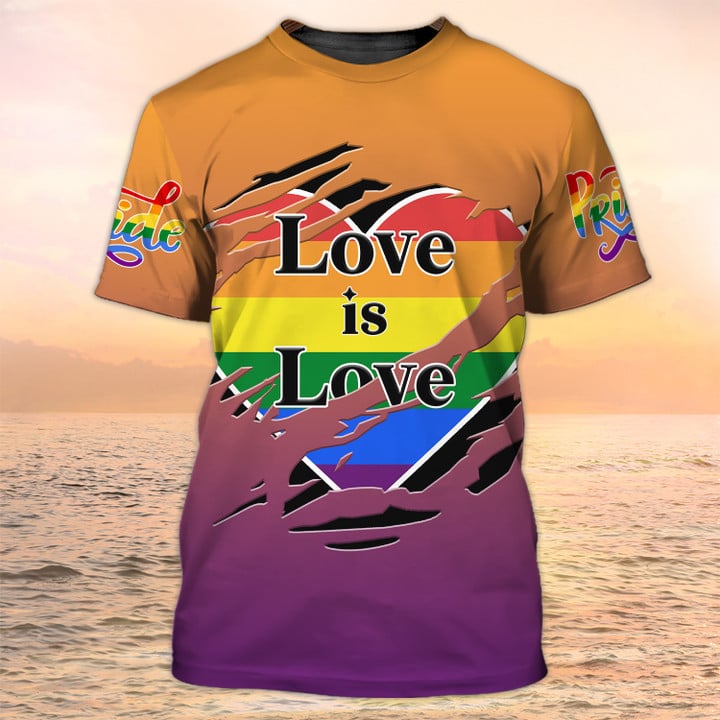 Funny Pride Shirts, Rainbow Lgbt Shirts, Love Is Love Rainbow Pride Lgbt Shirt, Best Gift For Gay