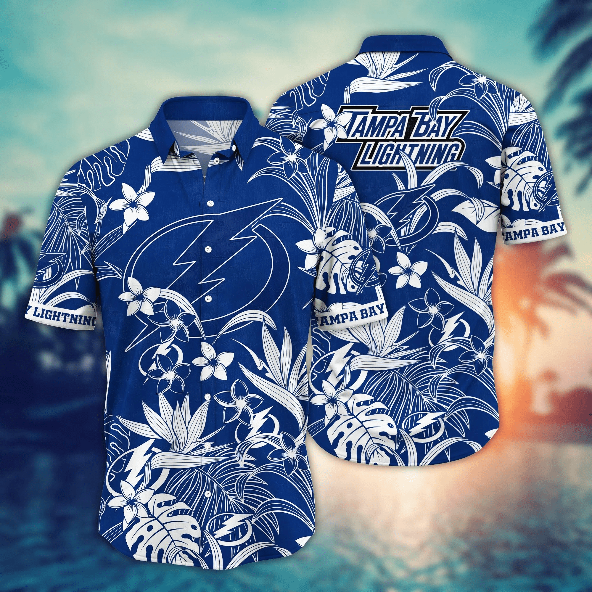 Tampa Bay Lightning Nhl Hawaiian Shirt Vacation Time Aloha Shirt