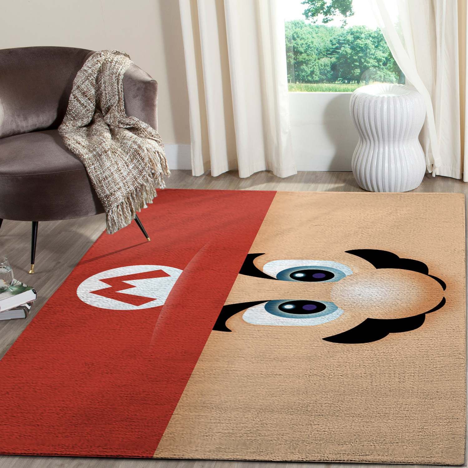 The 20 Rug Super Paper Mario Gaming Area Rugs Living Room Carpet FN041201 Christmas Gift Floor Decor