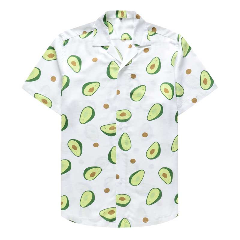 Fruit Lemon White Amazing Design Unisex Hawaii Shirt For Men And Women Ha1693