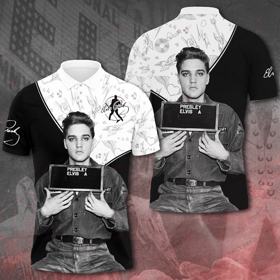 Elvis Presley Polo Shirt 3D 3Ps-P8A2