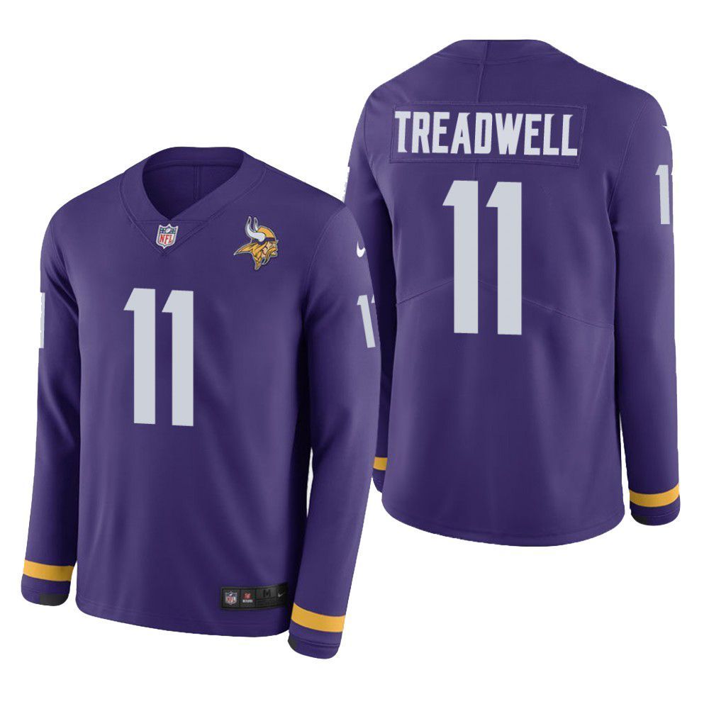 Minnesota Vikings Laquon Treadwell Therma Long Sleeve Mens Jersey Purple