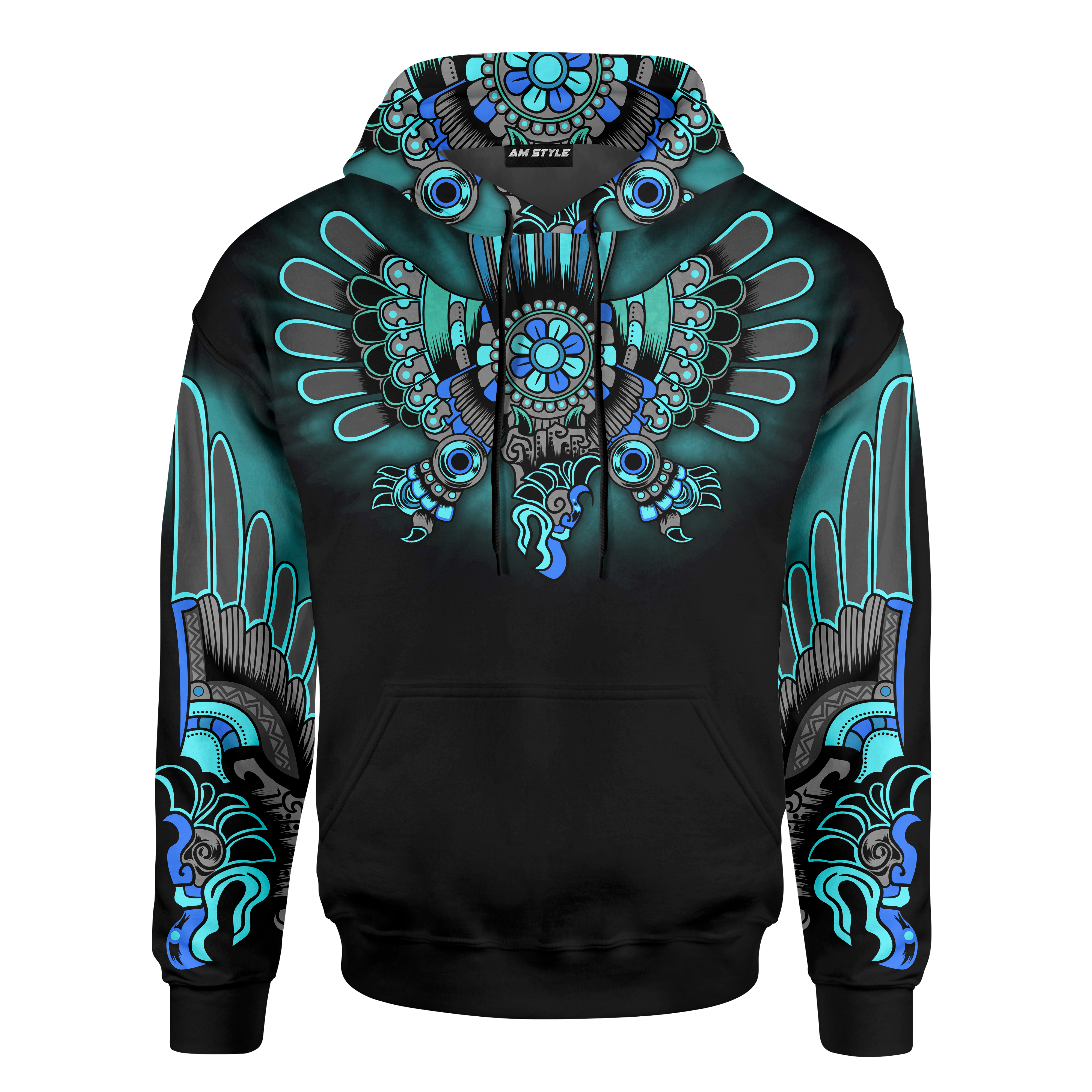 Aztec Eagles Chimalli Aztec Mexican Mural Art Customized 3D All Over Printed Shirt – Am Style Design