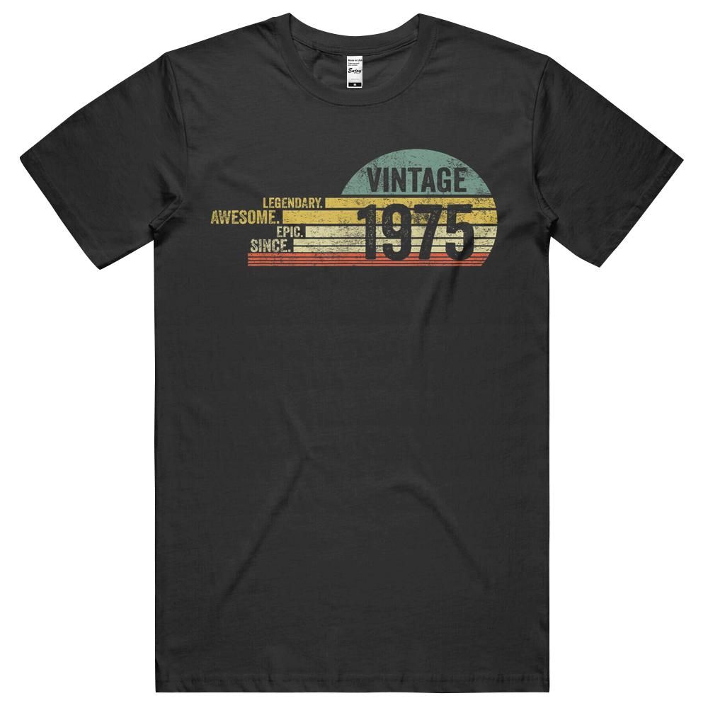 46 Year Old Legendary Retro Vintage Awesome Birthday 1975 Unisex Shirt