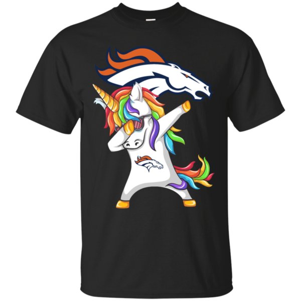 Unicorn Dabbing Denver Broncos T-shirt