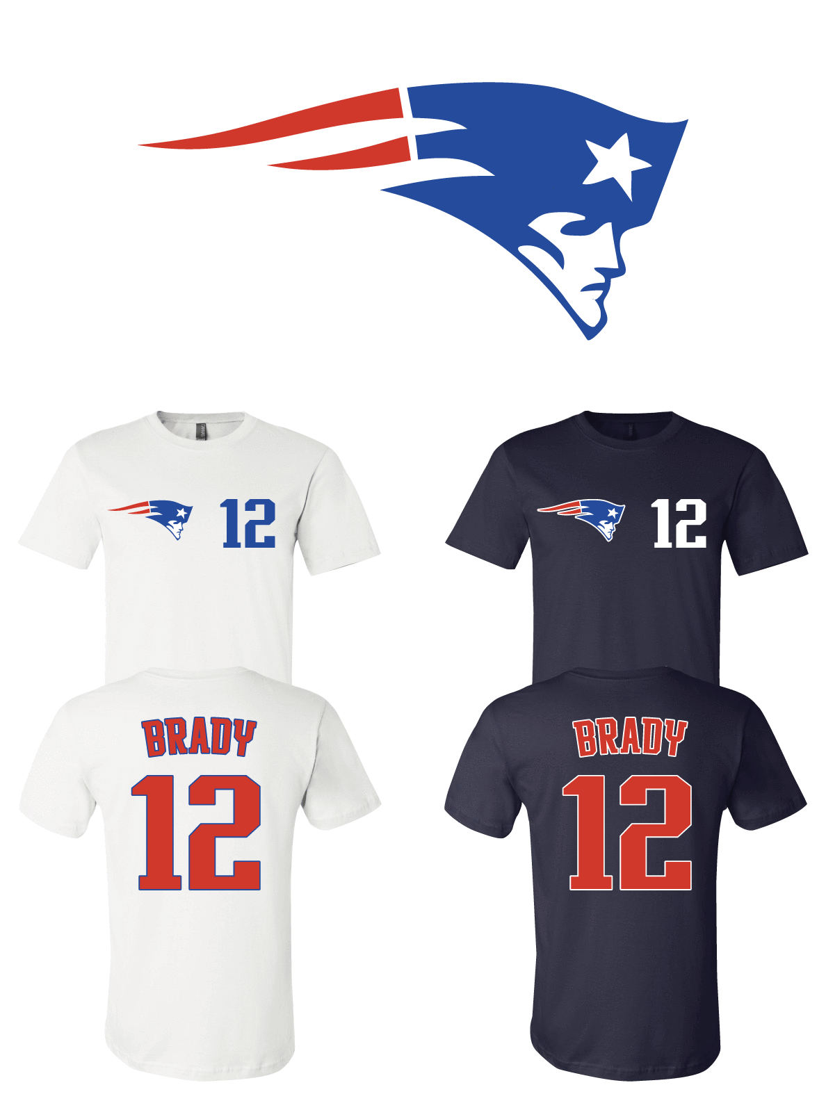 Tom Brady #12 New England Patriots Jersey Player Shirt