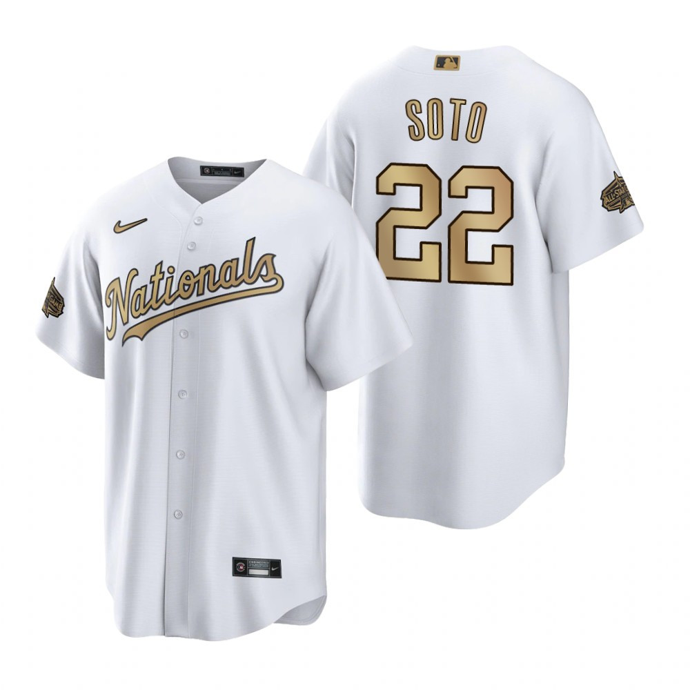 Washington Nationals Juan Soto White 2022-23 All-Star Game Jersey