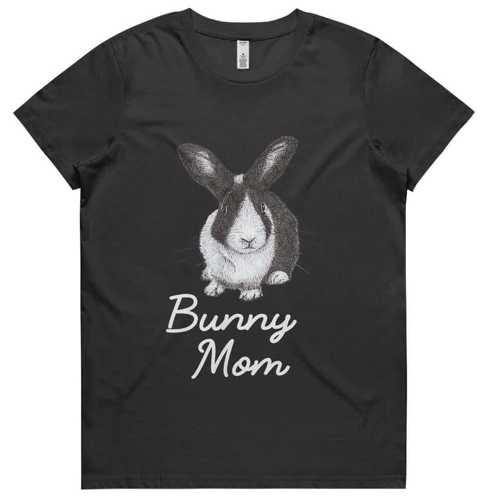 Dutch Bunny Rabbit Mom Drawing Womens Tshirts