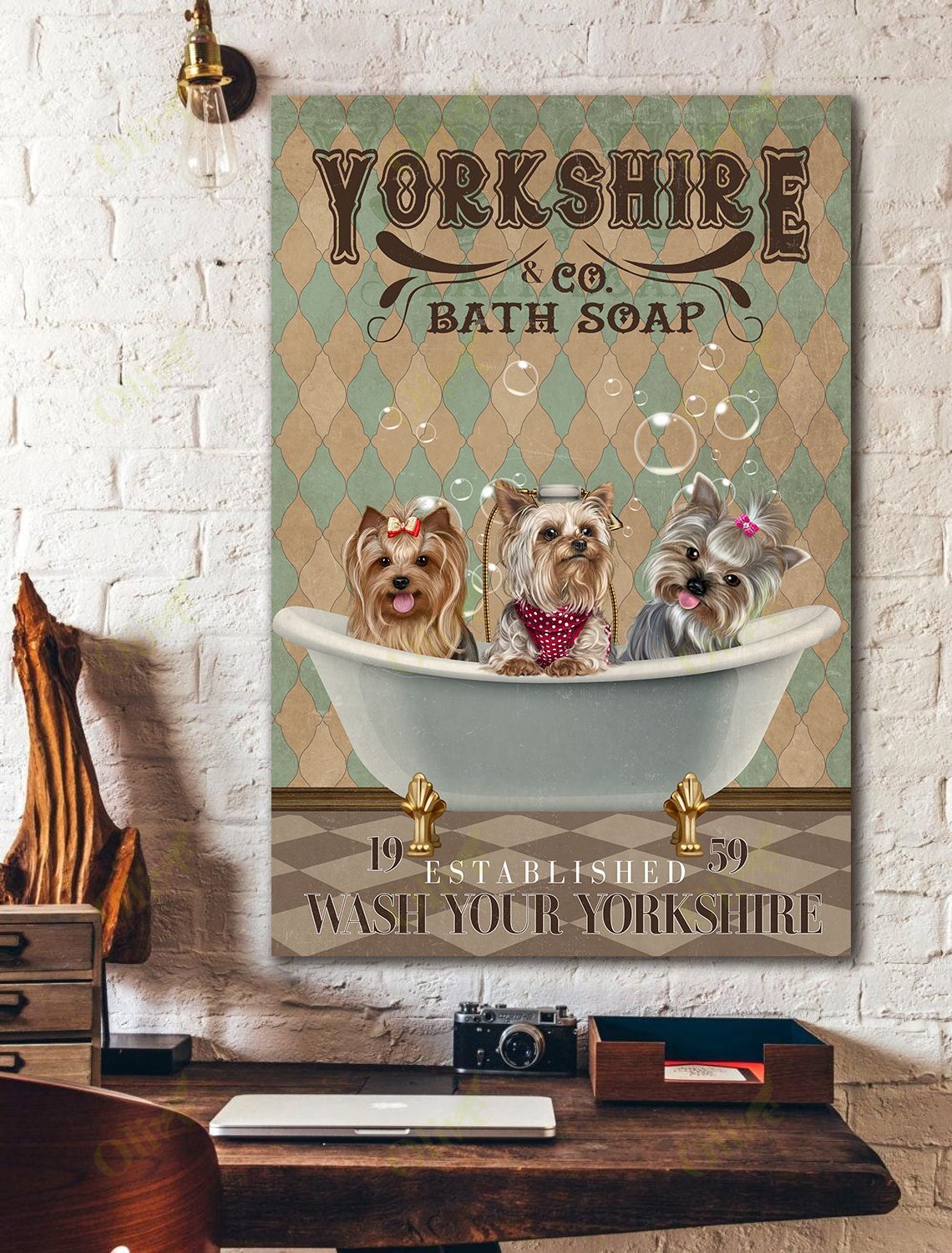 Yorkshire – Bath And Soap Canvas Wall Art Home Decor