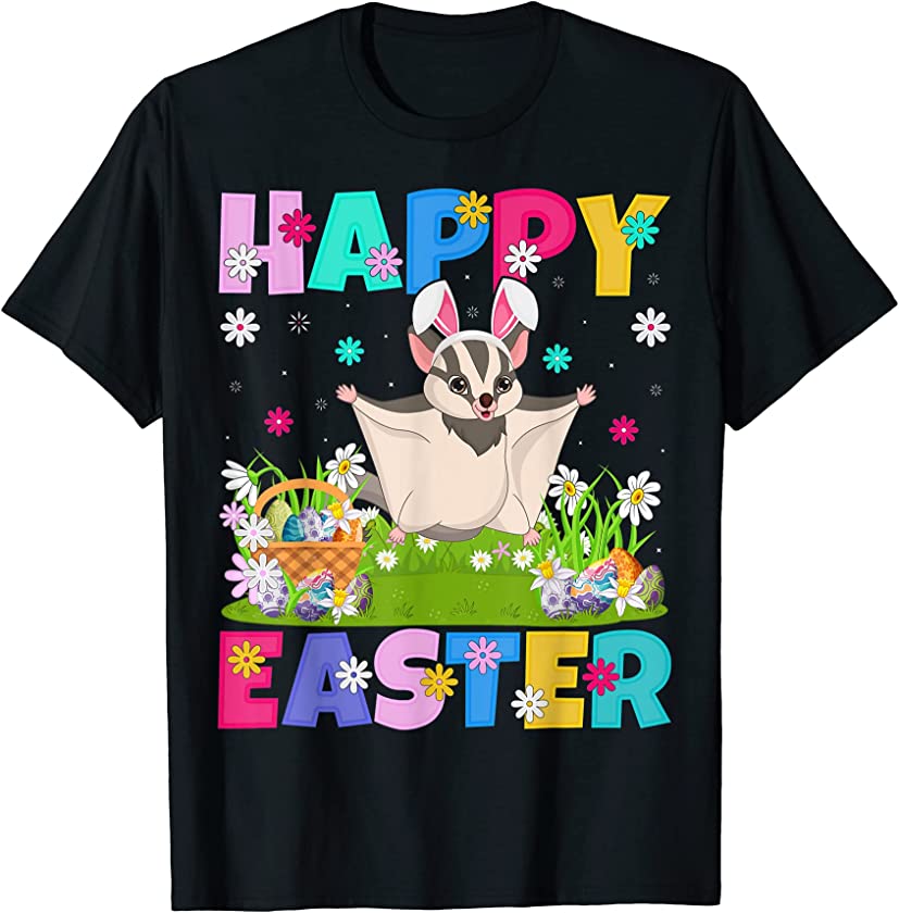 Sugar Glider Happy Easter Bunny Sugar Glider Easter Sunday T-Shirt