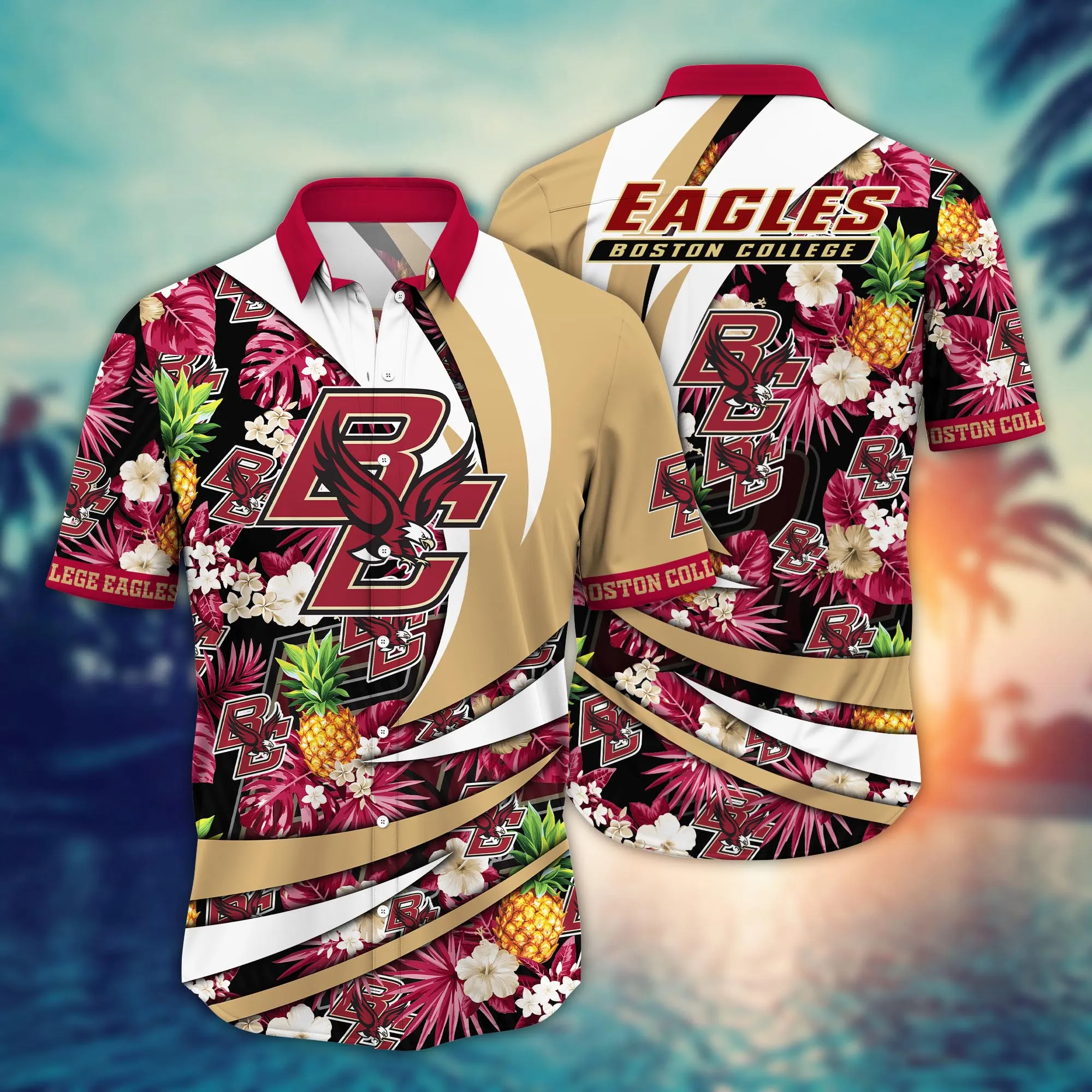 Boston College Eagles NCCA Hawaiian Shirt June Aloha Shirt