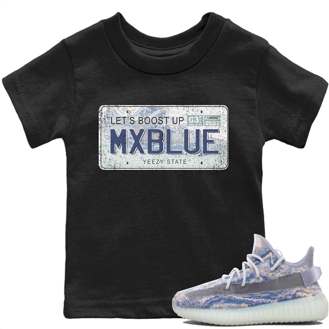 Yeezy Plate T-Shirt – Yeezy 350 V2 Mx Blue Baby & Youth