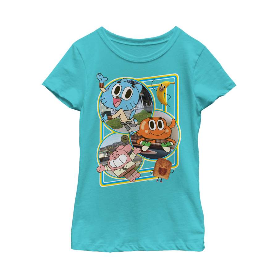 The Amazing World of Gumball Girl’s Elmore’s Favorite Characters  T Shirt