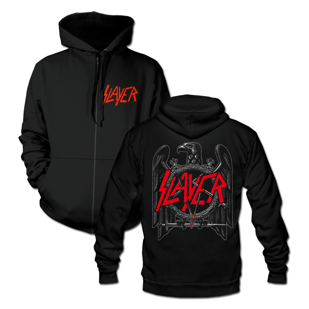 Slayer Black Eagle Zip Hoodie T-Shirt