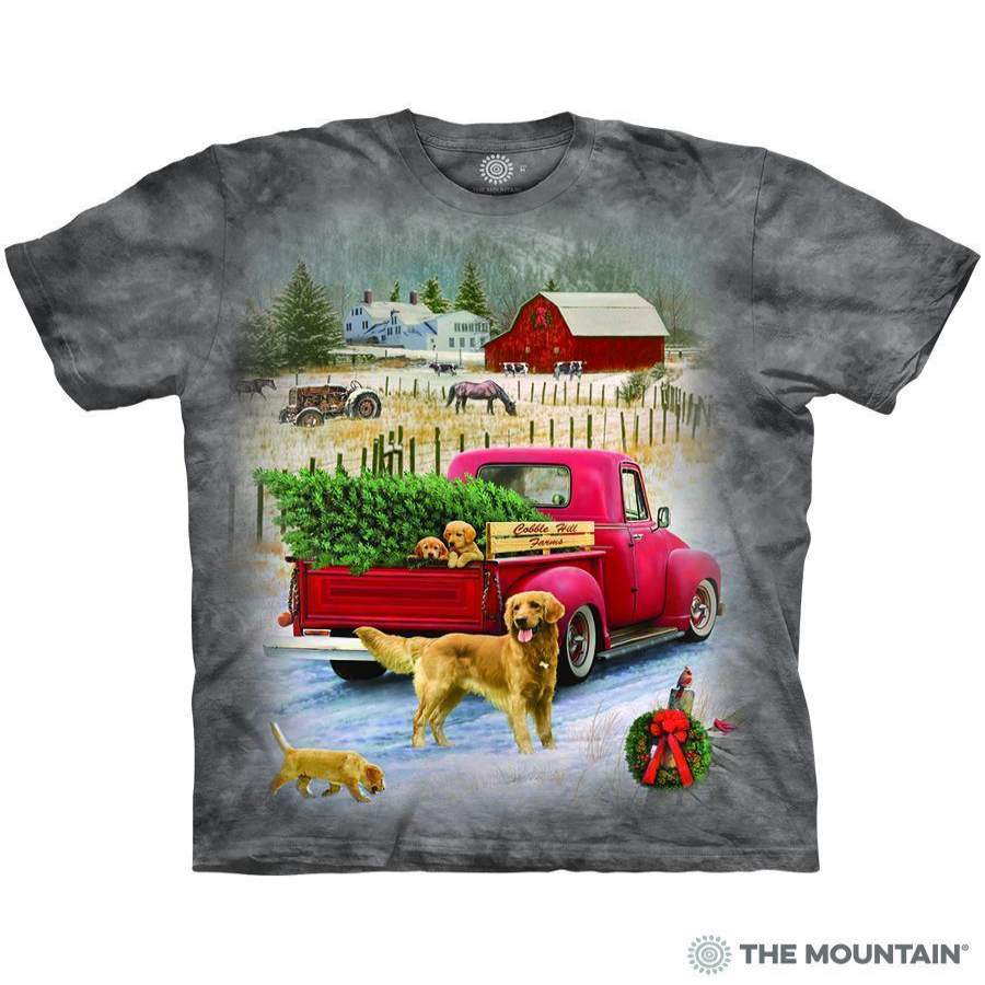 Tree Farm Pups – Adult Unisex T-Shirt