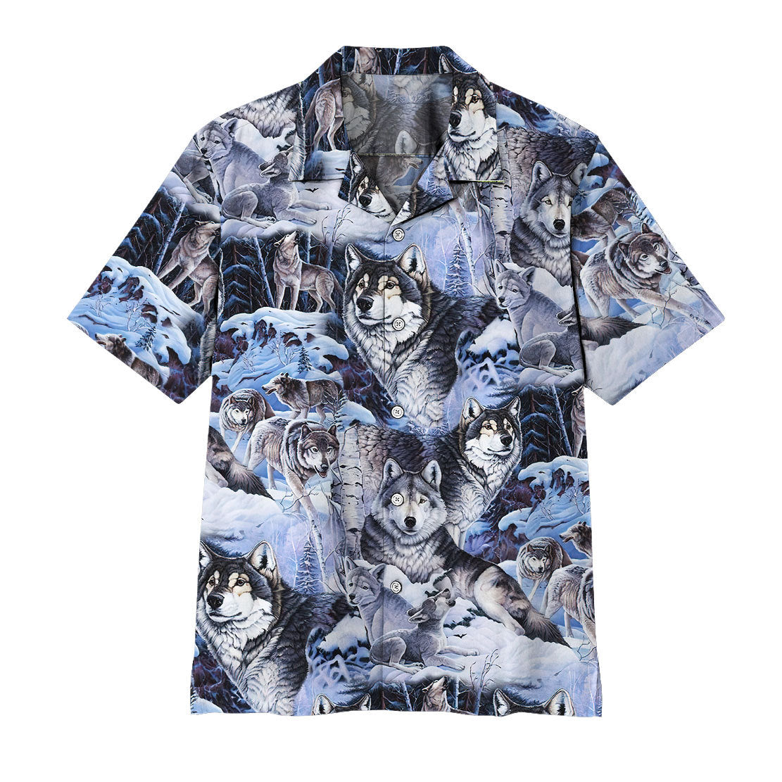 Gearhumans Wolf Hawaiian Shirt Ha38368