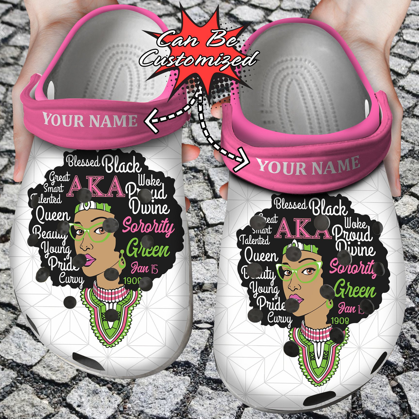 Personalized Aka Queen Crocs Clog Shoes Custom Crocs Shirtwrapz