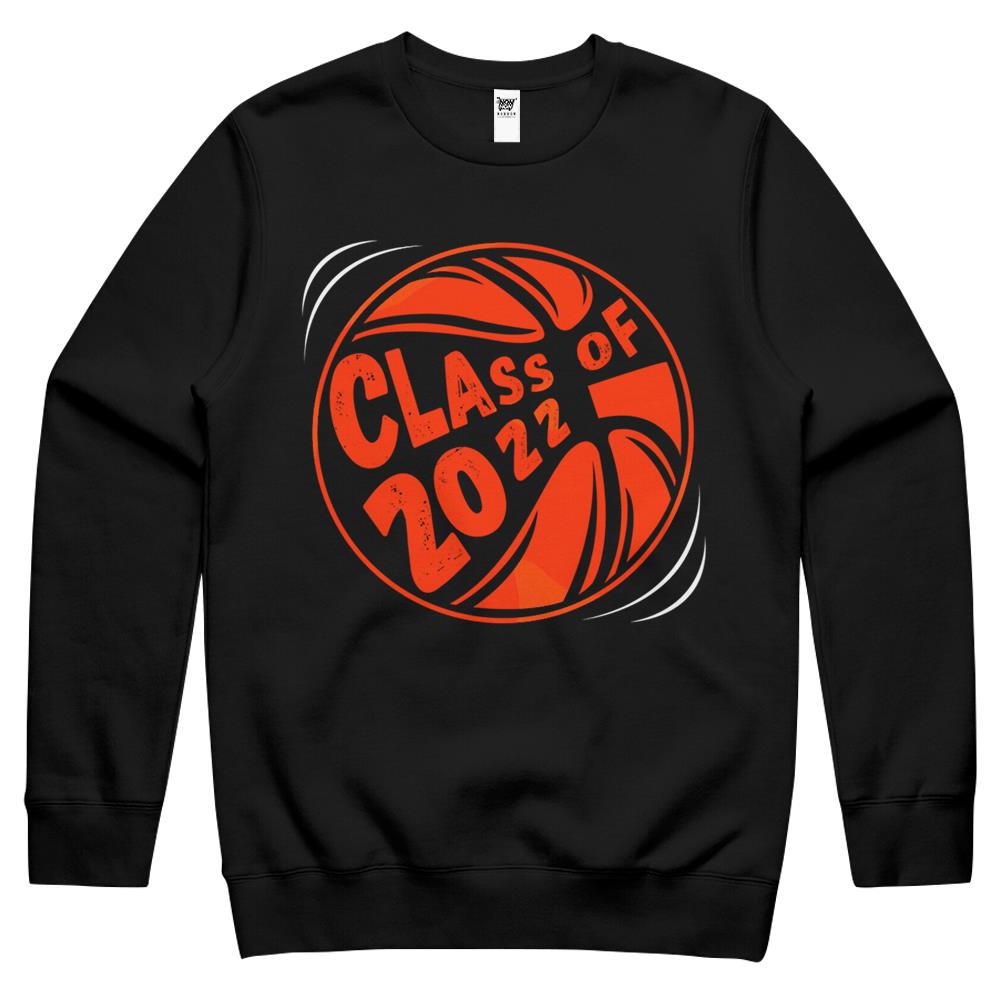 Class Of 2022 Gift Idea High School Senior Basketball Team Crewneck Sweatshirt