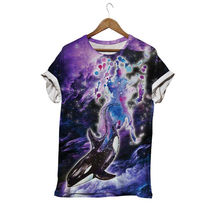 Dolphin In Galaxy T-shirt