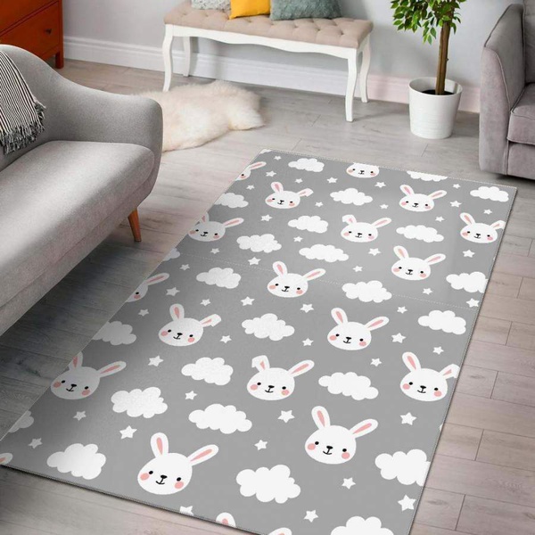 Cloud Bunny Rabbit Rug RCDD81F44453