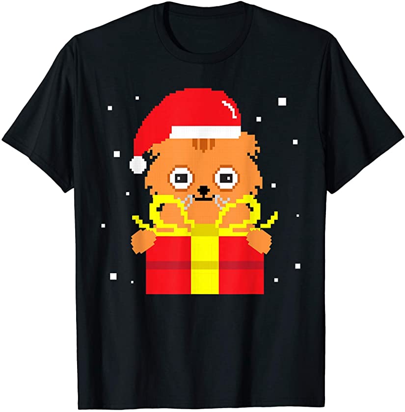 Santa Claus Cat Gift Animal Love T-Shirt T-Shirt