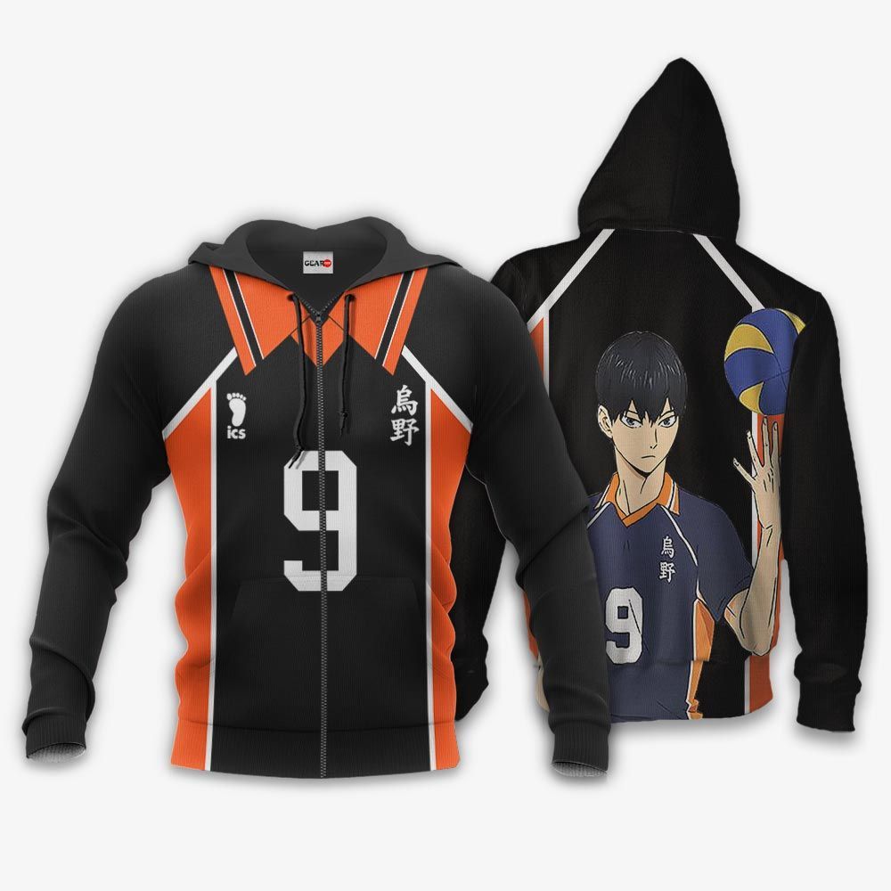 Tobio Kageyama Karasuno Hoodie Shirts Haikyuu Anime Costume