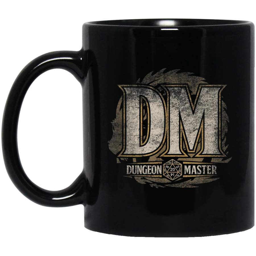 Tabletop RPG Vintage Dice Game shirt Master Role Play Black Mug