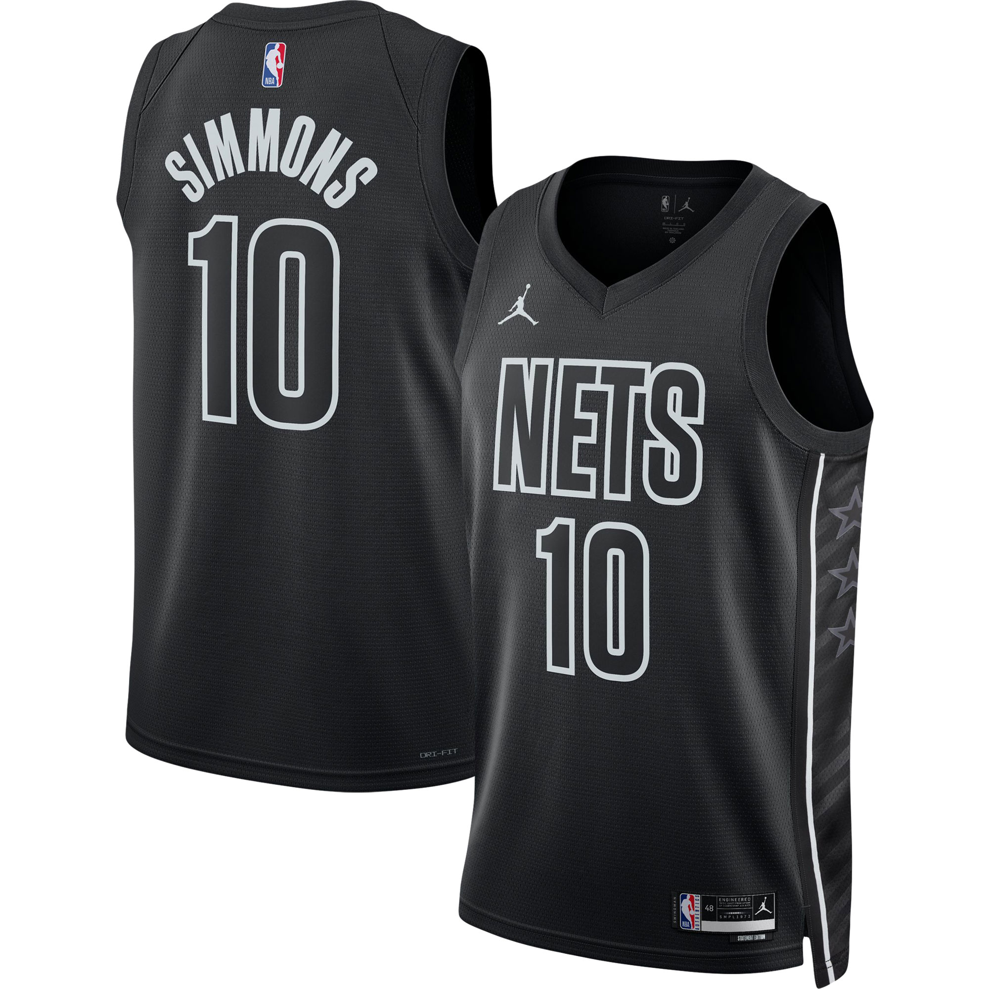 Ben Simmons Brooklyn Nets Jordan Brand Unisex Swingman Jersey – Statement Edition – Black