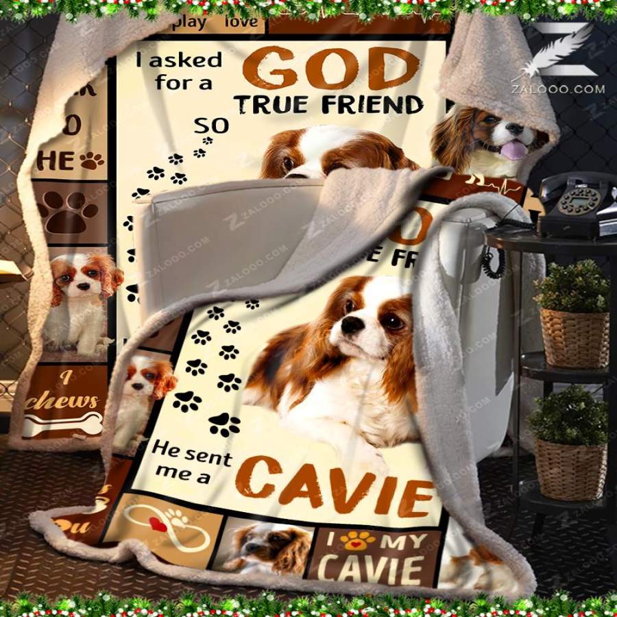 Zalooo – Blanket – Cavalier King Charles Spaniel – I Asked God