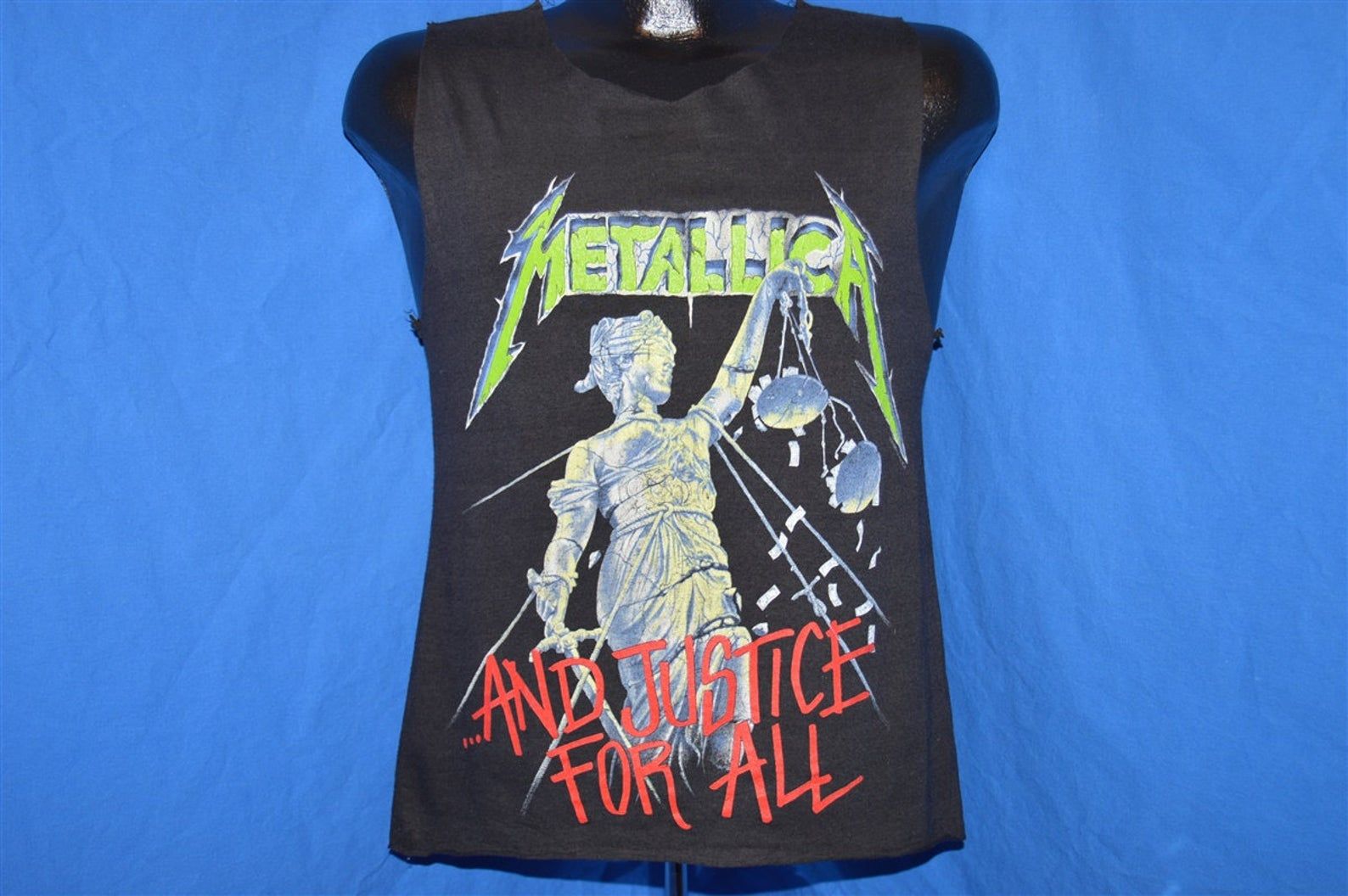 80S Metallica And Justice For All 89 Tour Tank Top T-Shirt