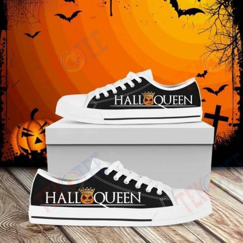 Mens Womens Halloqueen Low Top Shoes Custom Print Footwear Converse Sneakers TMT119