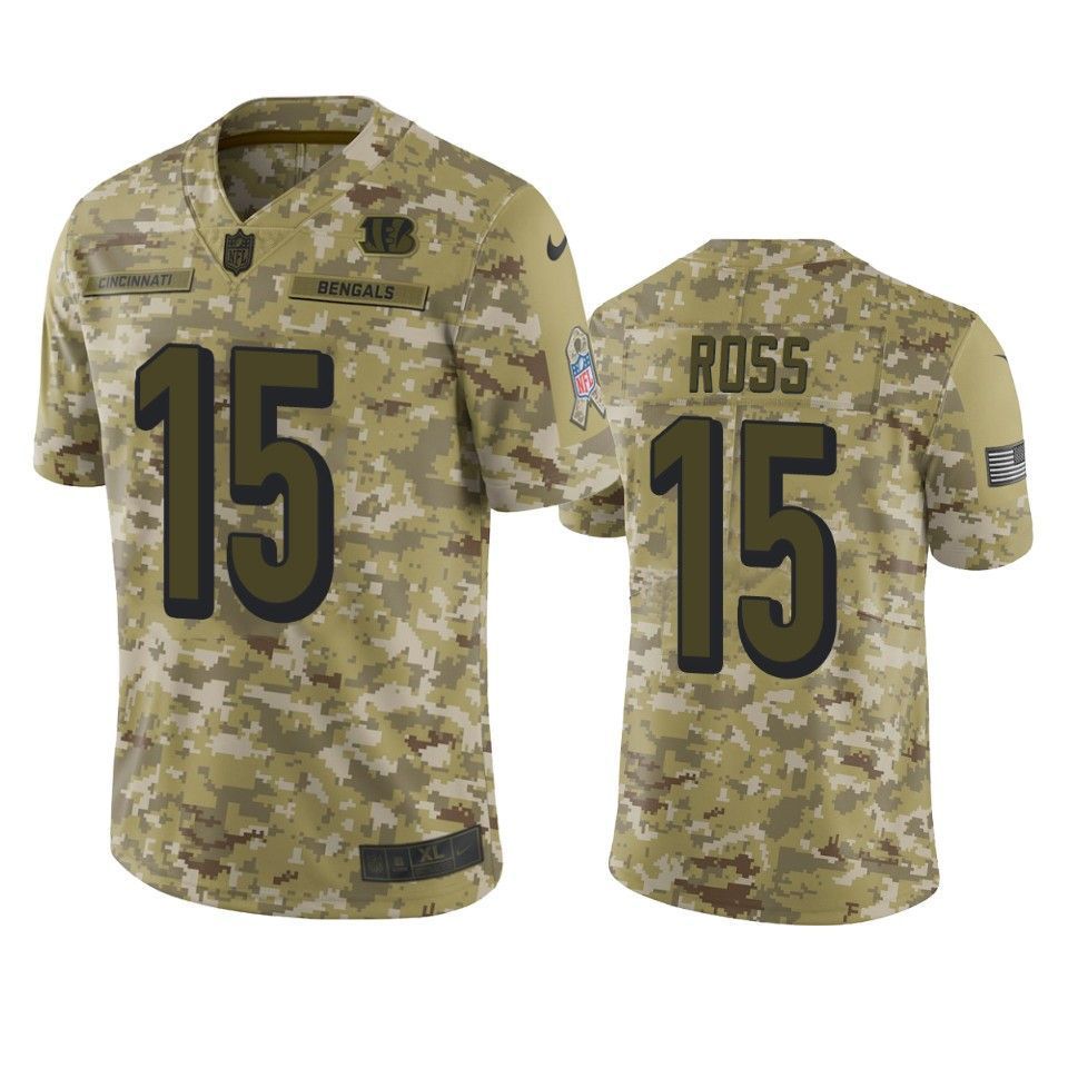 Cincinnati Bengals John Ross Jersey NFL Camo Salute To Service