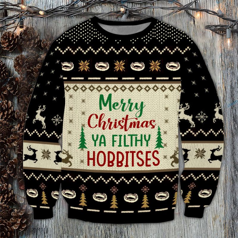 Merry Christmas Ugly Christmas Sweater | For Men & Women | Adult | Us5917