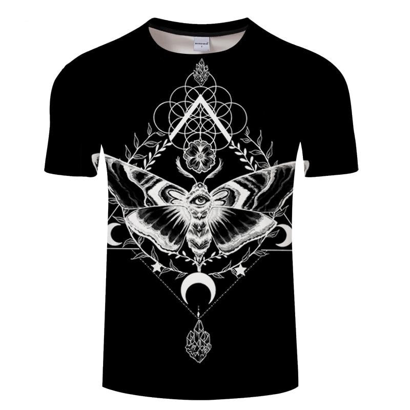 Black & White Moth T-Shirt