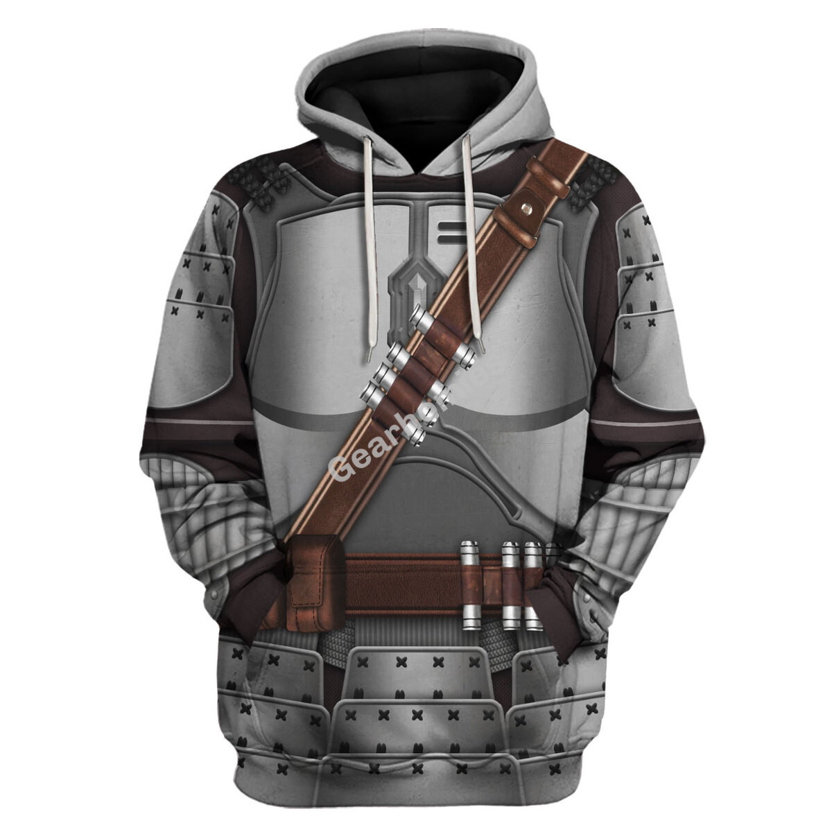 Beskar Mandalorian Samurai Hoodies Pullover Sweatshirt Tracksuit