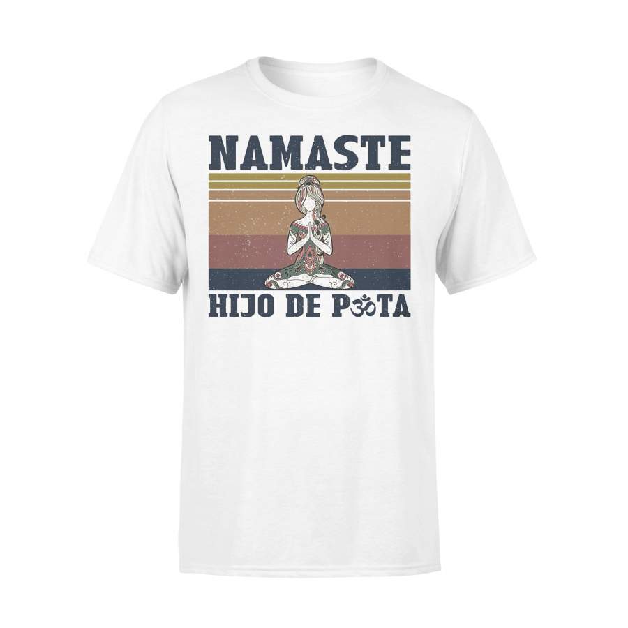 She Yoga Namaste Hijo De Puta Vintage T-shirt