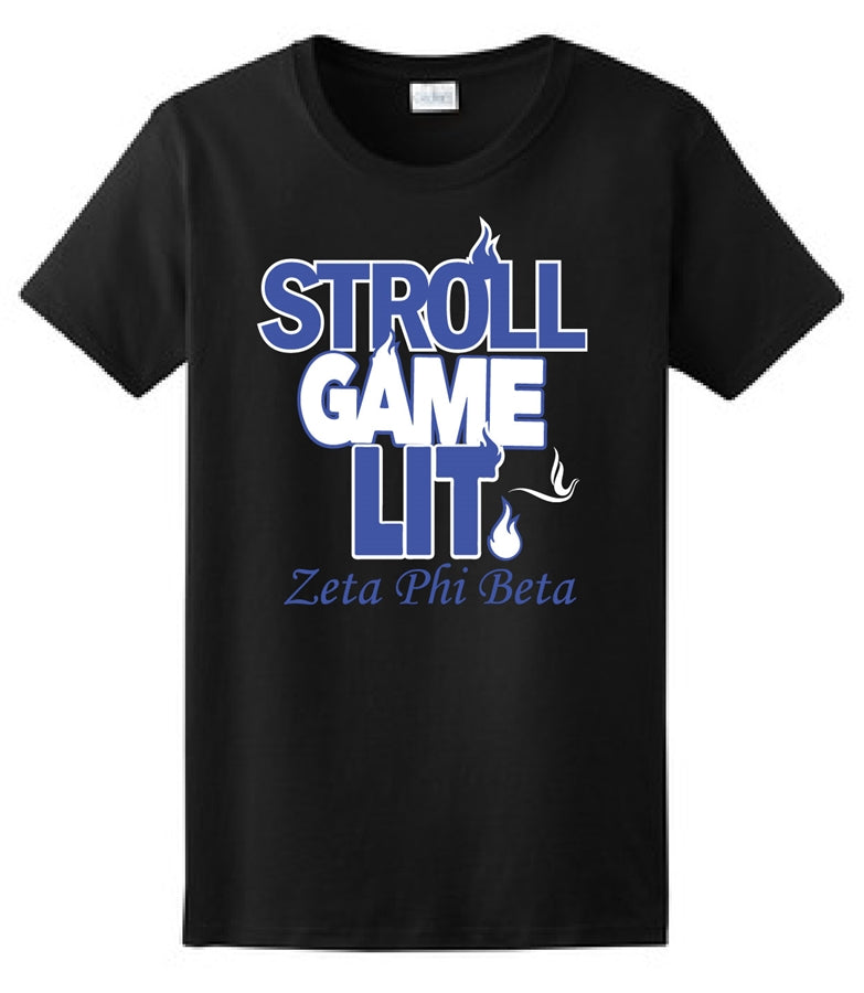 Zeta Stroll Game Lit T-Shirt – Zeta Phi Beta