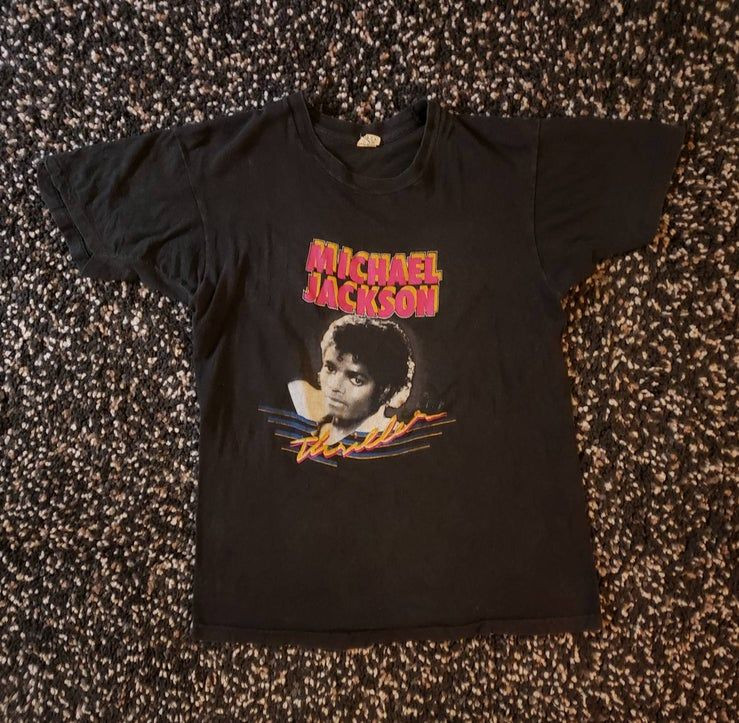 1983 Screen Stars Vintage Single Stitch Michael Jackson Thriller Promotional Shirt