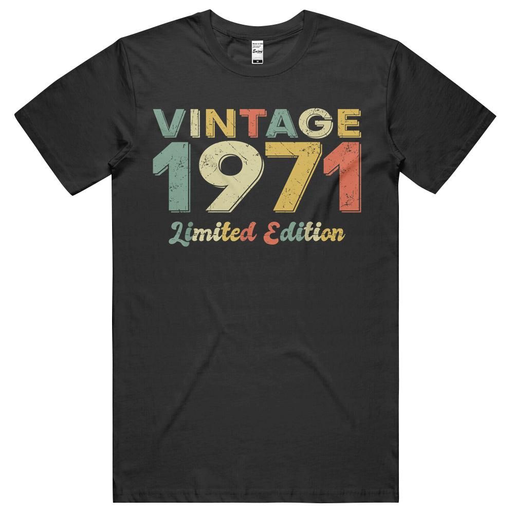 50 Year Old Gifts Vintage Born 1971 Men Women 50th Birthday Unisex Shirt