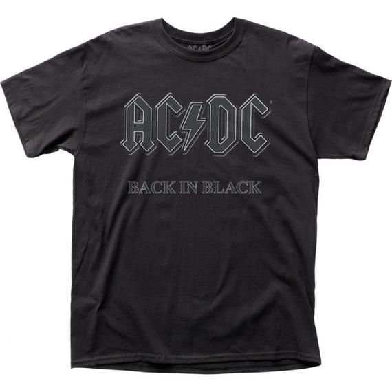 Ac Dc Back In Black Shirt Vintage Band Shirt