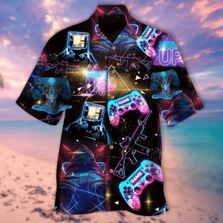 Neon Game Player Hawaii Shirt For Men And Women Ha33710