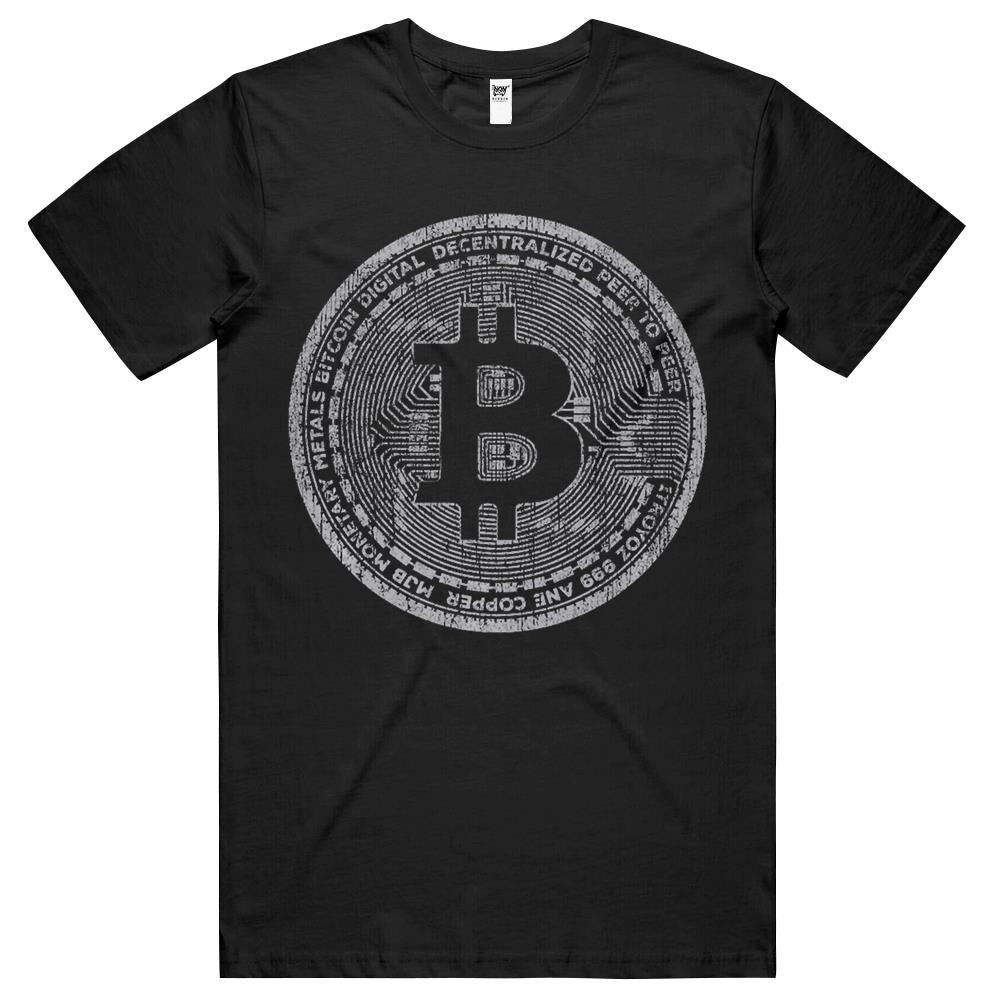 Bitcoin Coin Hoodie Distressed – Crypto – Satoshi Nakamoto T Shirts