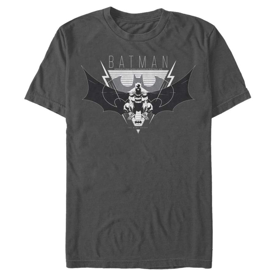 Batman Men’s Winged Hero Emblem  T Shirt