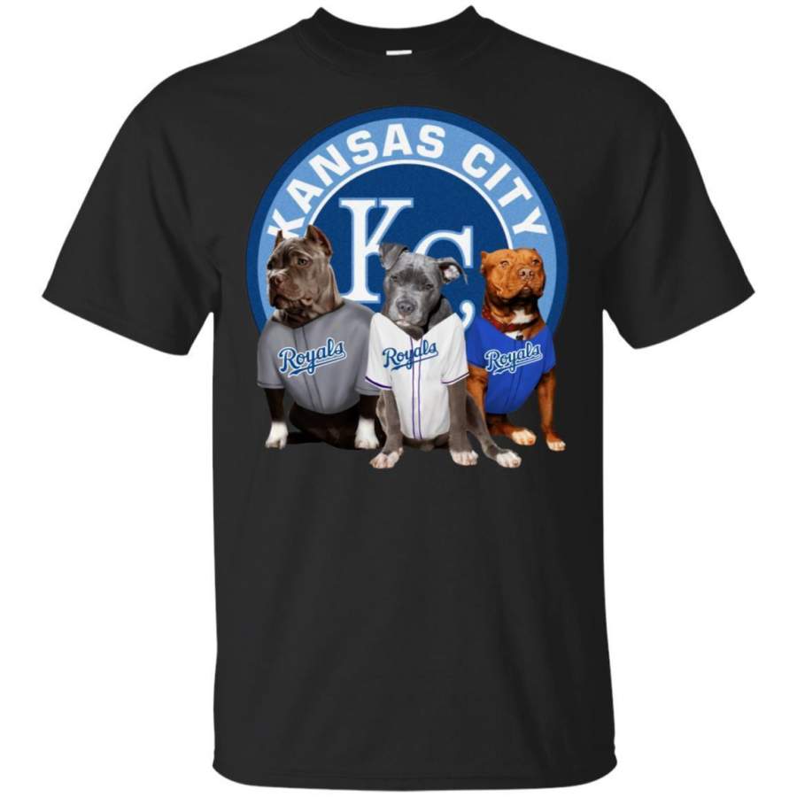 Pit bull Dog And Kansas City Royals Fan Shirt HT208