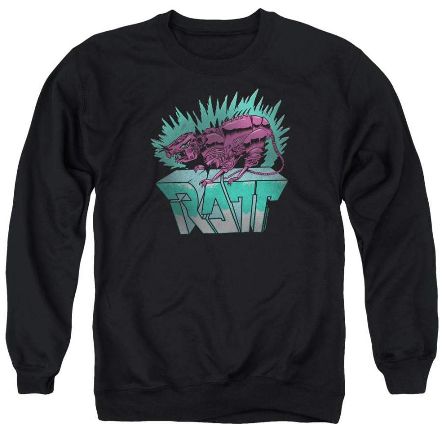 Ratt Robo Ratt Mens Crewneck Sweatshirt Black T-Shirt