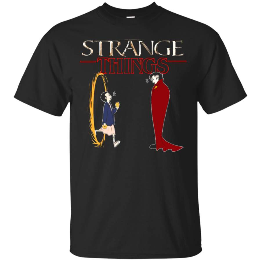 AGR Stranger Things Funny Mashup Strange Things Doctor Strange T-Shirt