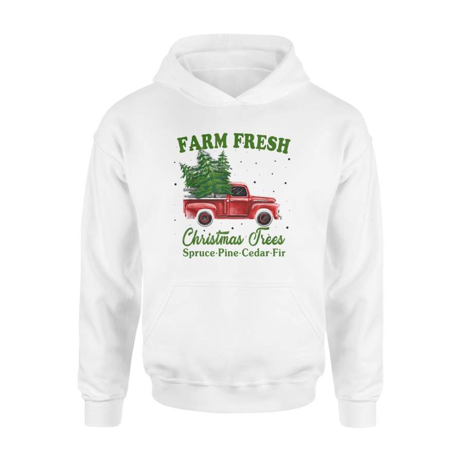 Farm Fresh Christmas Trees Spruce Pine Cedar Fir Shirt – Standard Hoodie