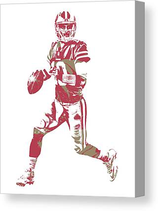 Jimmy Garoppolo San Francisco 49Ers Pixel Art 2 Joe Hamilton Canvas Print